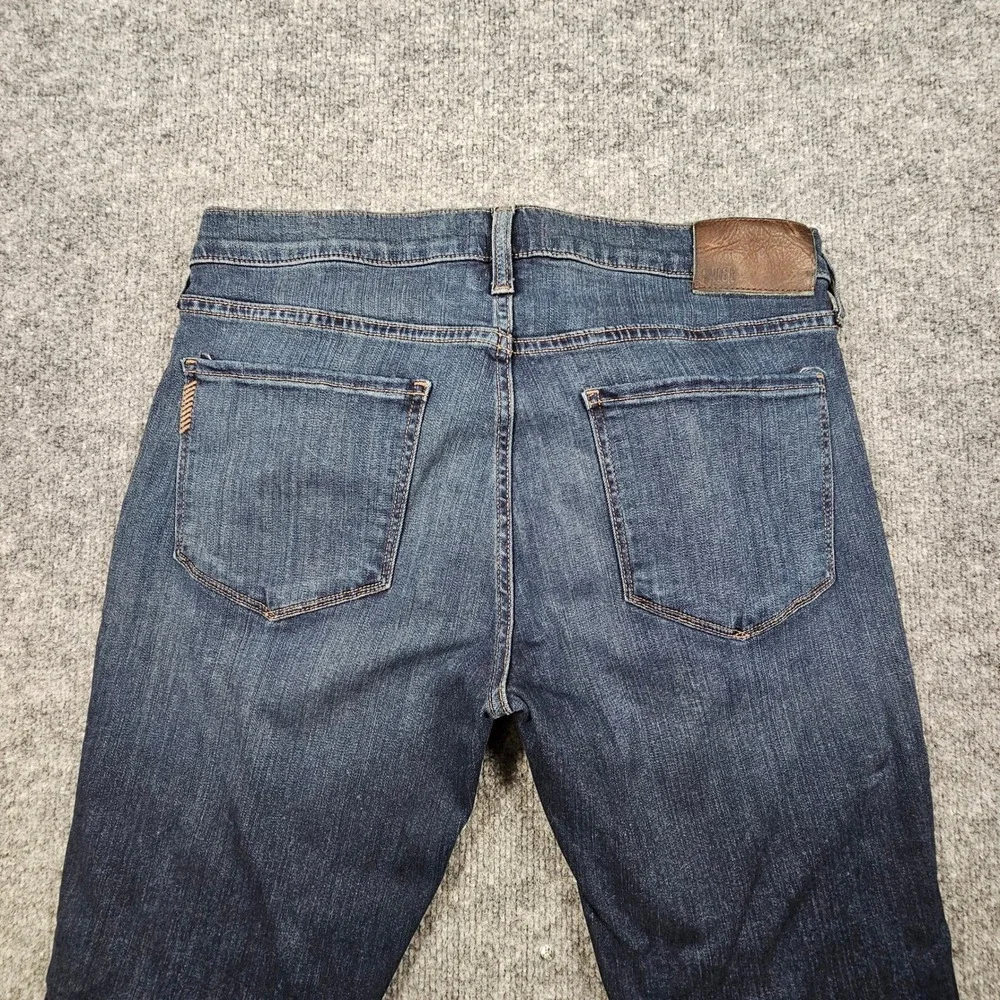 PAIGE Federal Transcend Slim Straight Jeans Mens 32 Cellar Dark Wash Blue
